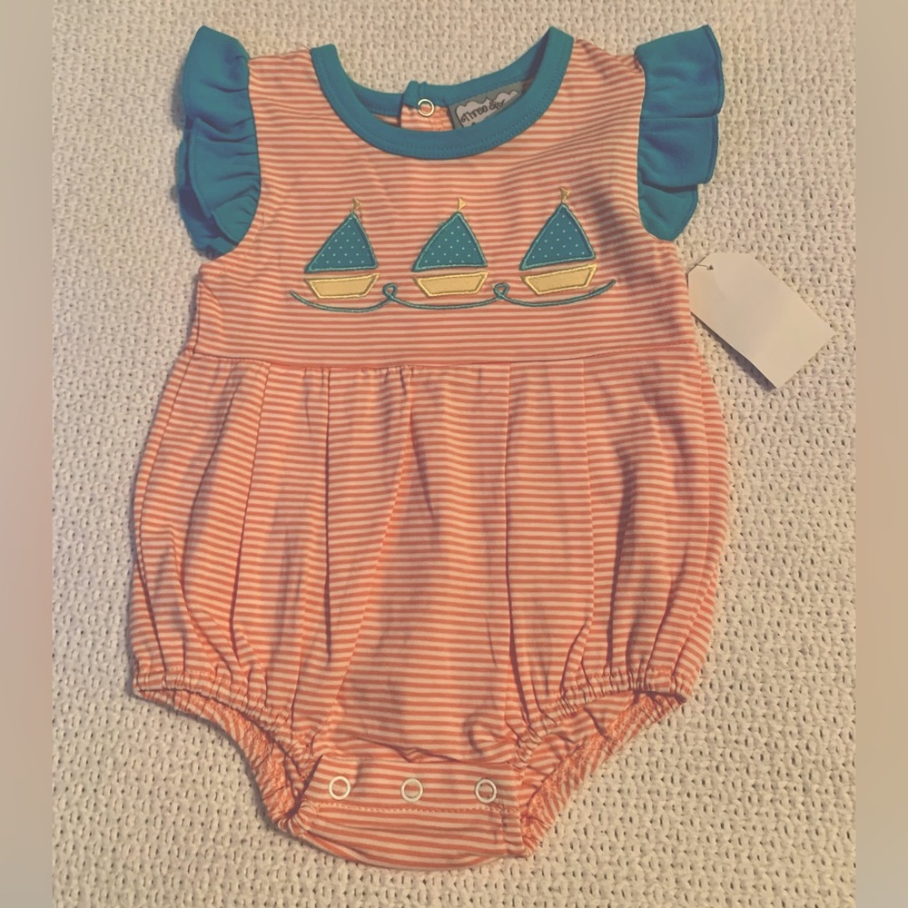 Three Sisters Girls Bubble. New With Tags. Size 12 month